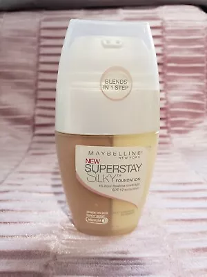 Maybelline SUPERSTAY SILKY FOUNDATION SPF 12 Sandy Beige Medium 1 Oz Sealed • $7.50