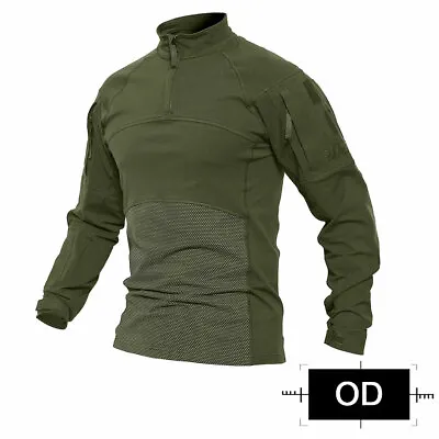 Tactical Men's Tops Military G3 Combat Shirt Paintball Long Sleeve Army T-Shirt • £29.99