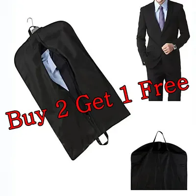 Travel Suit Bags Garment Bag Long Dress Black For Hanging Clothes Carrier Cover • $6.99