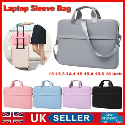 £11.49 • Buy 13 14 15 15.6 Inch Laptop Bag Shoulder Handbag Business Briefcase Laptop Covers