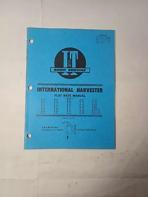 I&T Shop Service Flat Rate Manual No. IH -33 IH  G809 • $30