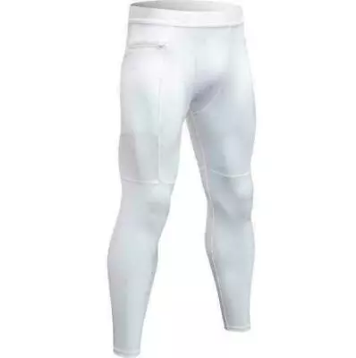Men's Compression Pants Baselayer Cool Dry Sports Leggings Running With Pocket • $12.16
