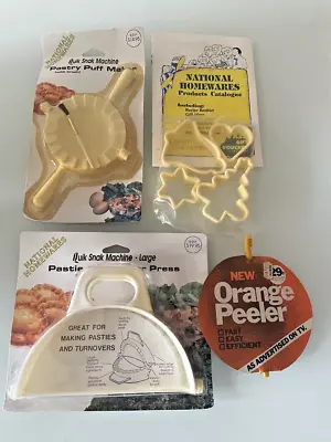 Vintage Kitchen Gadgets Quik Snak Machine New Pastry Puff Maker Pastie Press + • $7.95