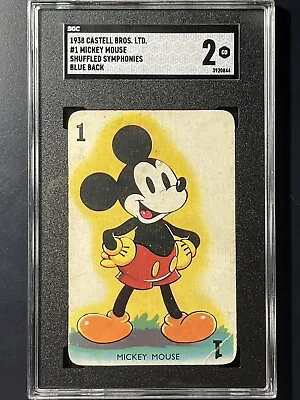 1938 Castell - Shuffled Symphonies - Disney #1 MICKEY MOUSE - ￼SGC 2 Blue Back! • $75