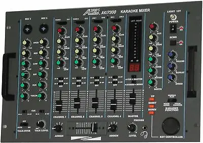 $253.22 • Buy Audio2000's AKJ7300 PROFESSIONAL KARAOKE/ DJ MIXER W/ KEY CONTROL & ECHO -NEW