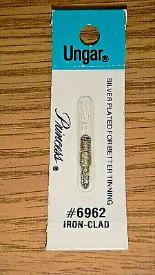 Vintage Ungar Princess #6962 Soldering Iron Tip Spade Point Iron Clad Silver NOS • $7.99