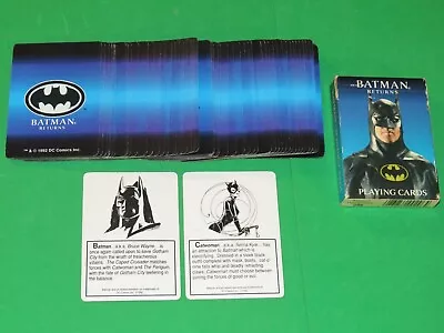Batman Returns Playing Card Deck 1992 Michael Keaton 1989 Movie Flash Dc Comics! • $4.99