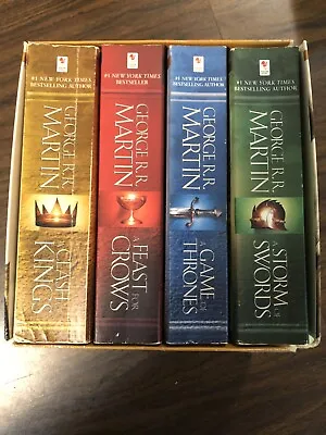 Game Of Thrones A Song Of Ice And Fire By George R.R. Martin Books 1-4 Box Set • $12.96