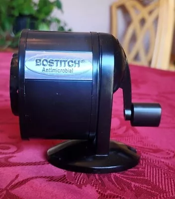 Bostitch Antimicrobial Manual Pencil Sharpener Allows 9 Size Pencils • $10