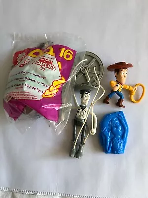 VTG Pixar Toy Story McDonald's Toys Lot Of 4 Happy Meal Premiums Woody Bullseye  • $12.95