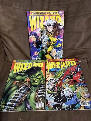 Wizard Magazine Lot Of 3 VERY GOOD SEE PICS • $10
