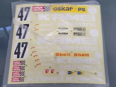 Vintage Tamiya 1/12 R/C Volkswagen VW Kamei Golf RA-1225 Decal Sticker Sheet • $60