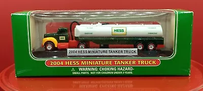 2004 Hess Mini Tanker Truck Mib Never Played With Or Removed From Black Base • $10