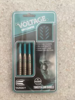 Target Darts Rob Cross Silver Voltage 24g Brass Steel Tip Darts Set • £7.99