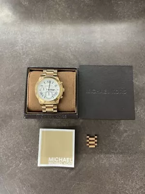 MICHAEL KORS Cooper Chronograph White Dial Rose Gold-tone Ladies Watch • $59.99