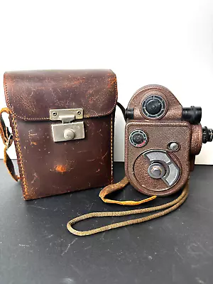 Antique 1940's Revere 8MM Film Camera Model 88 Double 8 W Case F1 • $54.99