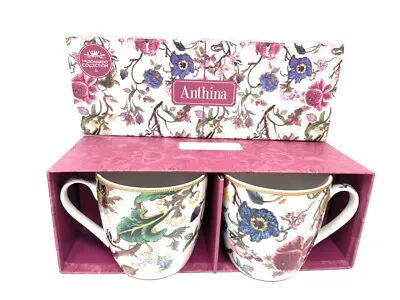 William Morris Anthina Large Breakfast Latte Tea Mugs Set Of 2 Gift Boxed  • £15.99