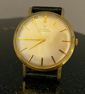 Cyma Ref 8395 Automatic 27 Jewels Cal R480 Vintage C1968 Gold-Plated Watch. • $950