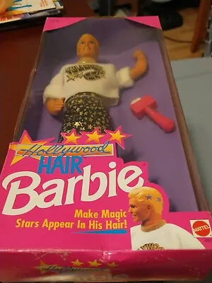 Vintage 1992 Hollywood Hair Ken Doll From Mattel  Never Removed From Box 1992 • $15.99