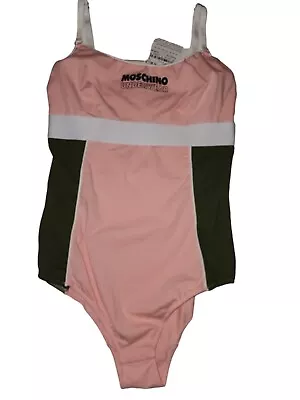 Moschino Bodysuit Pink US XS White Stripe • $79.99