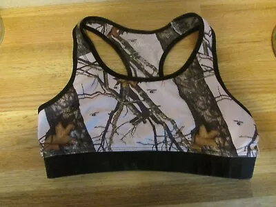 Ladies Pink Camo Bralette - Size M - Mossy Oak • $9.99