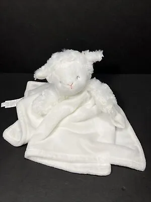 Carters White Sheep Lamb Lovey Security Blanket Pacifier Holder Lovie • $10