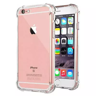 For IPhone 15 14 13 12 11 Pro Max 7 8 Plus SE XS XR Clear Case Shockproof Cover • $6.89