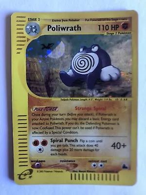 Pokemon 2003 Skyridge POLIWRATH Holo Rare #H24 H24/H32 • $150