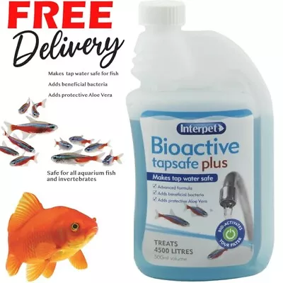 Interpet Bio Active Tap Safe 500ml Aquarium Fish Tank Water Conditioner • £12.39