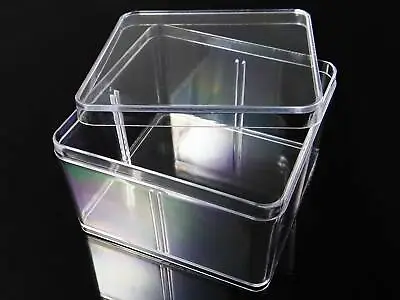 £3.01 • Buy Acrylic Box Stacking Acrylic Can 95x95 MM Jewellery Box With Lid, BB-19