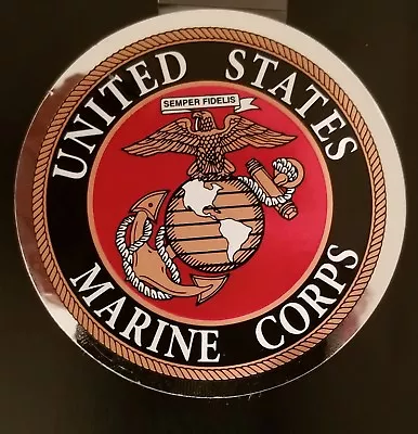 Usmc Us Marine Corps High Quality Outside Application 3 Inch Sticker - Decal!! • $3.95