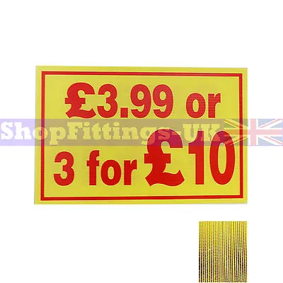 £3.99 Or 3 For £10 Market Trader Correx Price Card Sign Board For Retail Display • £33.80