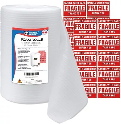 Foam Wrap Roll 12  Wide X 50 Feet Cushioning Wrap Roll • $12.99