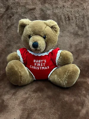 Vintage Baby's First Christmas Bear • £8.50