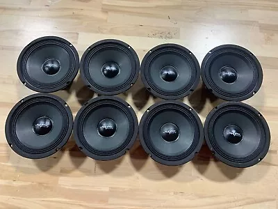 (8) Used Skar Audio Fsx65-4 6.5  300 Watt Max Power 4 Ohm Mid-range Speakers - • $139.99