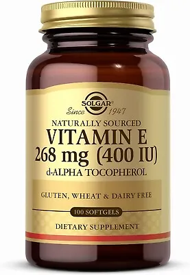 Solgar Vitamin E 268mg (400 IU) Alpha 100 Softgels • $14.90