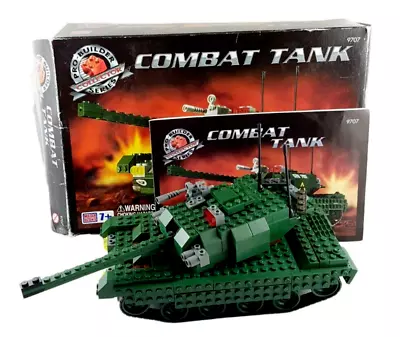 Mega Bloks Pro Builder Combat Tank Complete Damaged Box 340 Pcs 9707 2000 • $34.99