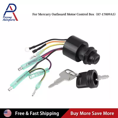 Boat Ignition Key Switch For Mercury Outboard Control Box Motor 87-17009a5 • $12.39