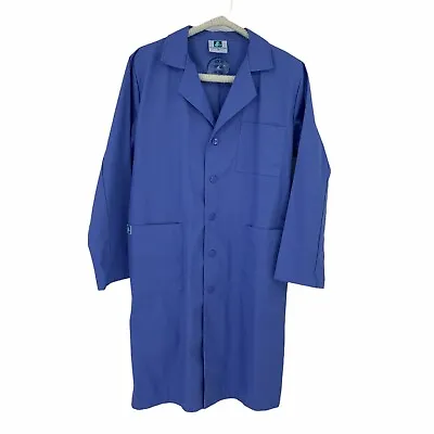 Adar 803 Universal Blue Lab Coat Unisex Size 38 Medical Uniforms Scrubs Pockets • $25.45