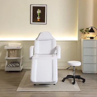 Massage Table Adjustable Bed Couch Beauty Salon Tattoo Recliner Chair Soft Bed • £279.90