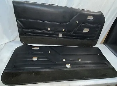 1980–1986 Ford Mustang Capri Black Front Door Panel Card Set Pair Power Oem Fox • $300