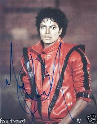 MICHAEL JACKSON Signed Photograph / 'Thriller' - Pop Singer / Vocalist Preprint • £5