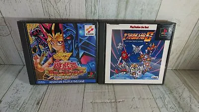 PS1 Yu-Gi-Oh! Duel Monsters & 4th Super Robot Wars S Japanese Version USED Games • £12.97