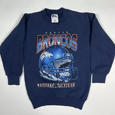 Vintage Kids Denver Broncos Sweatshirt Pro Player Size Medium 10-12 • $24