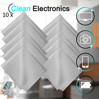 5/10/20 Pcs Microfiber Glasses Cleaning Cloth For Screen Camera Lens Eyeglasses • $5.49