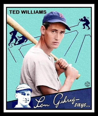 $0.99 • Buy 1934 Goudey Ted Williams Card Personally Made  Mt