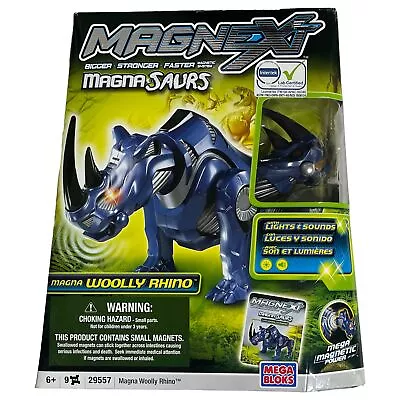 Mega Bloks Magnext Magna-saurs Woolly Rhino Building Set • $31.88