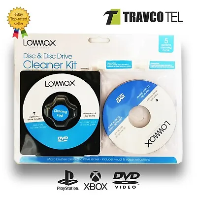 £3.49 • Buy 🔥Laser Lens Cleaner Cleaning Kit PS3 XBOX 360 BLU RAY DVD PLAYER CD DISC Car UK