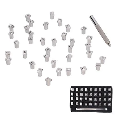 37Pcs Alphabet Punch Tool Set Incisive Punch Metal Stamping Kit For Household • $14.62
