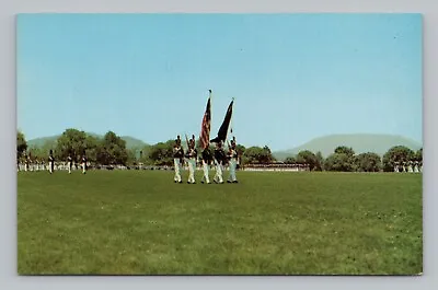 Postcard Color Guard On Parade Virginia Military Institute Lexington VA • $5.99